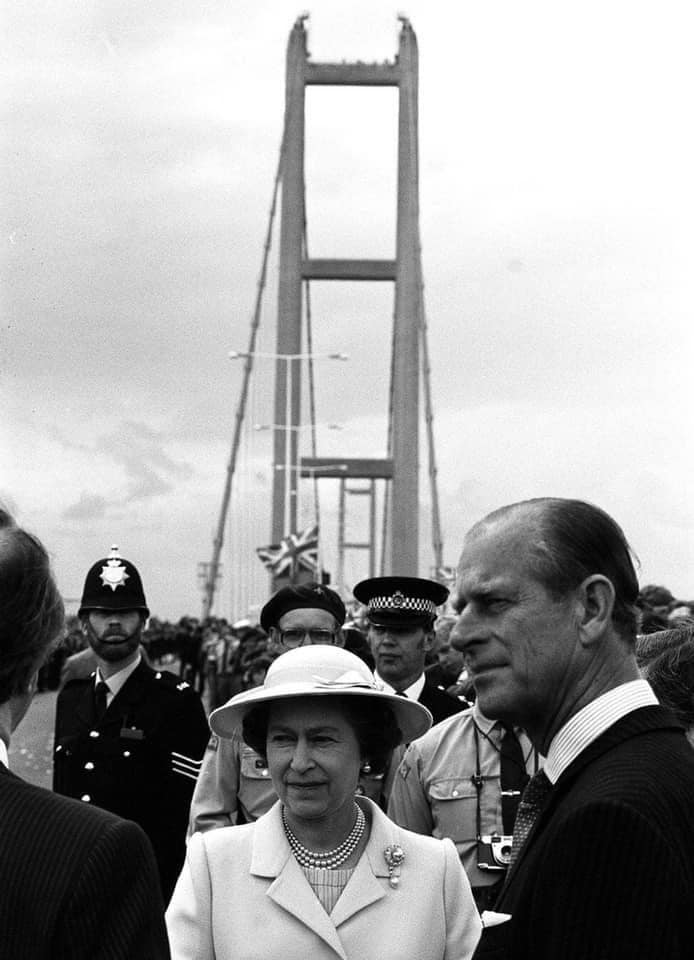Official opening of the Humber Bridge